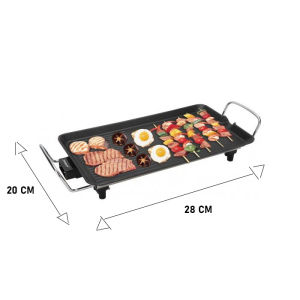 Multifunctional Electric Indoor Teppanyaki Grills Versatile Griddle Pan Barbecue Grill Non-stick 1500W BBQ Griddle Hot Plate for Barbecue Temperature control   durable aluminum