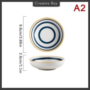 [Creative] Kitchen Dish Assorted Seasoning Mini Plate Dipping Sauce Vinegar Bowl Japanese Creative Tableware Home Dish Dinner Plate