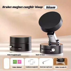 holder Hp / Phone Holder Vango VA-02 Magnetic Vacuum Suction 180 Degree Rotation Adjustable Universal Multifungsi