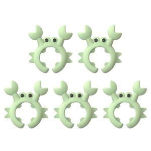 Set of 5 Multipurpose Silicone Spoon Rest Multifunctional Spatula Rack Cooking Utensils Stand Pots Clip Kitchen Supplies