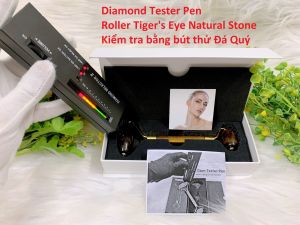 Cây Lăn Massage đá tự nhiên Mắt Hổ Roller Tigers Eye ( Đã Kiểm Định )