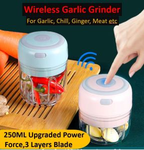 250ml Garlic Chopper Fruit Grinder Garlic Grinder Ginger Grinder Chill Grinder 蒜泥机