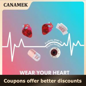 【 CANAMEK 】 1Pcs Cartoon Back Of The Head Ponytail Half Tie Hair High-end Shark Clip Color Blocking Pill Heart  Series Grab Clip