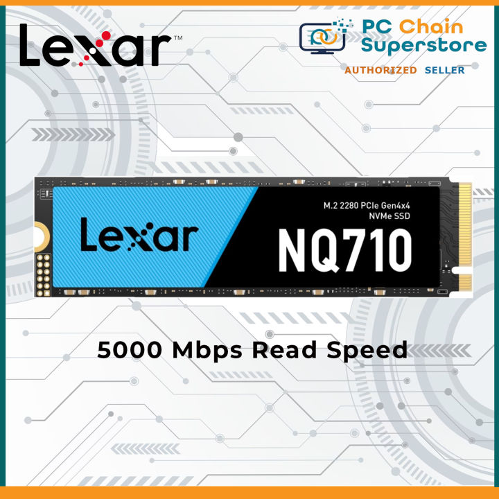 Lexar NQ710 1TB 2280 PCIe Gen NVMe SSD Upto 5000 Mbps Read Speed  Good for Gaming Editing