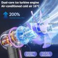 Home DING 8000mAh bladeless handheld mini fan Portable high-speed rechargeable turbo fan with 100 super speeds, Baby won't be afraid of the heat in summer #XFS02. 