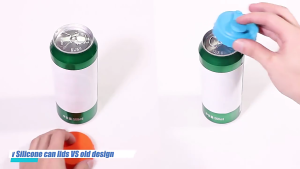 ฝากระป๋องซิลิโคนเกรดรักษาคาร์บอเนตสำหรับวัสดุทนความร้อนได้กระป๋องเครื่องดื่มอุปกรณ์ที่ใช้ในครัว