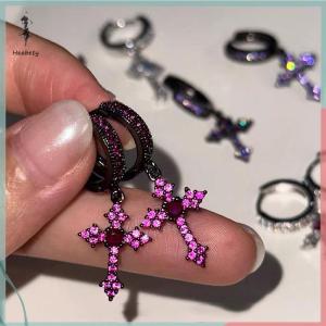 🔥ส่วนลด 10 บาท สำหรับการซื้อ 1 ชิ้น🔥ราคาถูก ต่างหูแฟชั่นแบบห้อยประดับพลอยเทียมสำหรับผู้หญิงต่างหูแบบเรียบง่ายเครื่องประดับแบบกลัดหู