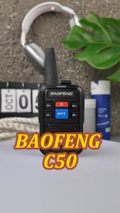 Set of 2 Baofeng BF-C50 Walkie Talkie Mini Two-way Radio 5W 16Channels UHF 400-470MHz Ultra Thin walkie talkie