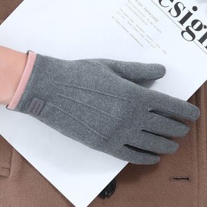 HENLI Ladies Fashion Outdoors German Velvet Touchscreen Cold Protection Cycling Gloves Touch Screen Gloves Warmer Mittens Women Gloves