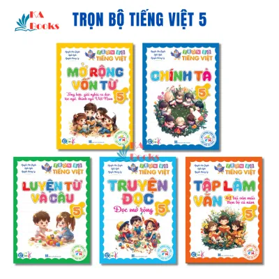 Sách - Túi Trọn Bộ Tiếng Việt Lớp 5 - Chương trình mới - Cả năm ( 5 Cuốn )