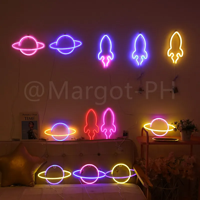 LED Neon Letter Lights, LED Neon Night Light Battery Powered Wall  Decorative Night Light for Home Decor (N) (Null N) : : Tools &  Home Improvement