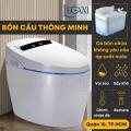 Bồn cầu thông minh toilet xịt rửa tự động remote sấy khô bệ xí cầu tiêu đa năng nhà tắm nhà vệ sinh Legaxi. 