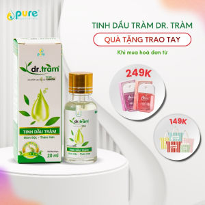 Tinh Dầu Tràm DR. Tràm làm ấm người phòng cảm lạnh - Tinh dầu thiên nhiên an toàn cho sức khỏe gia đình - 20ml