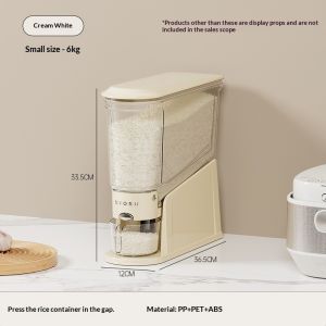SG stock Rice Bucket 5kg/10kg Pack Sealed Insect-Proof Moisture-Proof Plastic Rice Cylinder Kitchen Grain Storage Bucket