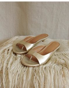 New Summer Korean Style Elegant-Toe Stiletto Cat-Heel Sandals For Women Genuine Leather Round Toe Open Toe Low Heel Suitable For Outdoor Wear