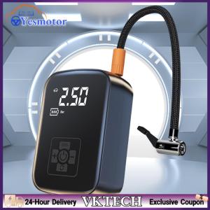 【Local Shipment】Inflator Portable Air Compressor Auto Pump Digital Tire Pressure Detection Tire Inflator Electric Air Pump for Car Tires