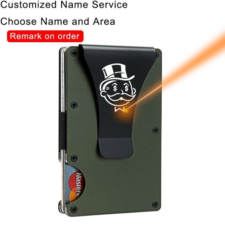 【cw】 2021 Anti Rfid Bank Credit Card Holder Thin Tactical Business ID