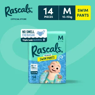 Rascals Cocomelon Swim Pants Size M 14Pcs