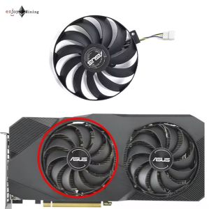 พัดลมการ์ดจอ  ASUS STRIX RX 5500XT DUAL RX 5600XT 5700XT dual EVO OC  Graphics Card Fan T129215SU