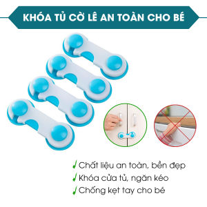 Khóa tủ cờ lê Khóa tủ an toàn cho bé tránh bé nghịch tự do mở tủ gây kẹt tay lỗi 1 đổi 1 - shop MANIA