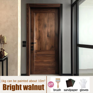 👍Free full set of tools👍 water based wood paint wood varnish matt paint for wood colour stain varnish for wood paint for wooden door paint Non-toxic and odorless 2000ml 水性木器漆
