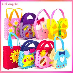 [Hill Angelia] 8Pcs Kids Sewing Kit DIY Felt Sewing Kits Preschool Educational Toys Craft Felt With Safety Needle For Boys Girls Beginners