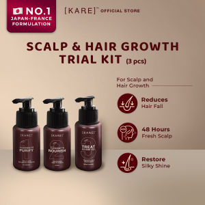 [KARE] Scalp Care & Hair Repair Shampoo Trial Set for Hair Fall & Damaged Hair (100ml x3)