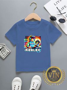 KAOS DISTRO COWOK/CEWEK USIA 4 SAMPAI 10 TAHUN SABLON DIGITAL PRINT/ROBLOX