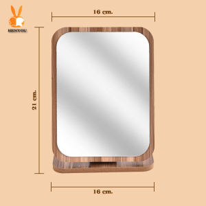 กะจก กระจก กระจกตั้งโต๊ะ กระจกไม้มินิมอล กระจกแต่งหน้า กะจกแต่งหน้า กระจกมินิมอล กระจกไม้มินิอล แข็งแรง ทนทาน แบบพกพา#B-028