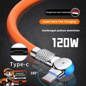 120W Super Fast Charging Cable Rotasi 180 Derajat Cable Suitable For IPhone/type c Samsung Xiaomi