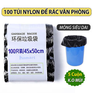 20 Túi Rác Tự Phân Huỷ Sinh Học Văn Phòng 45x50cm Bọc Đựng Rác Đen SIÊU MỎNG SIÊU DAI