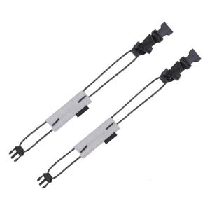 2Pieces Cycling Reflective Leg Strap Wrist/Ankle Band Elastic Cord String with Adjustable Spring Cord Lock for Cycling