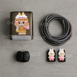 Ốp bảo vệ cho Oppo sạc labubu dễ thương vỏ bảo vệ sạc 33W/45W Vỏ bảo vệ sạc TPU cho 18W 45W 67W 80W 100W Oppo A60 A38 [cchoice]