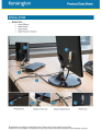 Genuine Kensington K64615EU Desktop PC & Peripheral Security Locking Kit For Laptop,PCs, TVs, monitors, hard drives(NAS) and projectors. 