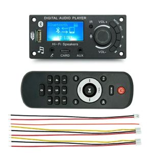KEBIDU DC 12V Bluetooth 5.0 LCD MP3 WMA WAV Decoder Board Handsfree Car Audio Microphone Recording USB TF FM Mp3
