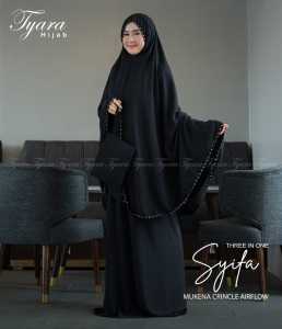 Mukena Mukenah Crinkle Polkadot 3in1 Syifa By Tyara Hijab BY MOSLEMWEAR