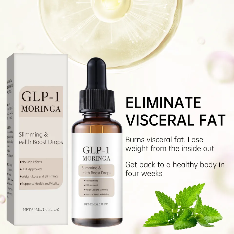GLP-1 Moringa Slimming Drops 30ml - Pampapayat na FDA Approved | Pang-burn  ng Taba | No Exercise Needed | Safe & Effective | Free Shipping COD |  Lazada PH