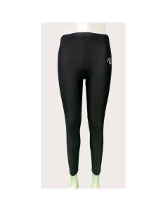 RAINBOW Women & Men Swimming Black Plain Long Pants Workout Leggings Fitness Gym Running Tight Slim Yoga Pants for Diving Surfing Snorkeling (Black)