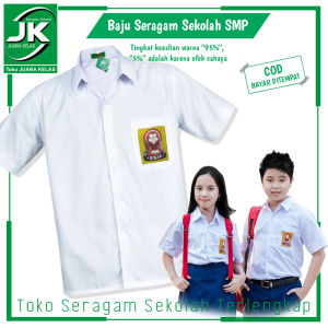 [JK] Baju Seragam Sekolah SMP Lengan Pendek - Seragam SMP - Seragam Sekolah - Seragam Lengan Pendek SMP