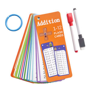 15 Math Flash Card Set Erasable multiplication card childrens math enlightenment teaching tool puzzle learni