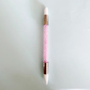 Pena Kuku Silicon Scraper Carving Pen Gel Nail Art Stick Silikon Carved Pen Bunga Timbul Nail Art Tools -🌹Tamia