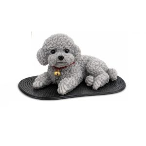 DCITZ Silicone Car Dog Dashboard Decoration Dog with Anti Slip Pad Dog Car Ornament Creative Cute Center Console Automobile Decoration Car Center Console