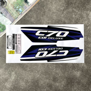 MOTOR HONDA Super Cub C70 GBO Sticker Side Body Modification Decorative Sticker Vintage Motorbike Protective Waterproof Decal Retro Motorcycle Accessories