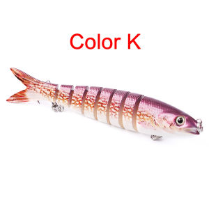 13.28cm/19g Wobbler Fishing Lure Multi Jointed 8 Segments Artificial Hard Bait Swimbait Plastic Fishing Tackle For Bass Pike