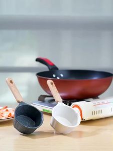 Kirilgu Hot milk pot non-stick pan household baby food potegg frying pan small pan specially for heating oil 6K4N7