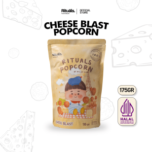 Cheese Blast Popcorn 110gr Ukuran Large - Snack Jagung Keju Cedar Cemilan Crispy by Rituals Food