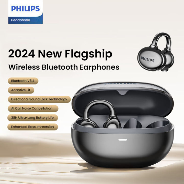 Philips Clip-On Headphones Wireless Bluetooth Earphones TAT3469 Clip-on  Bluetooth Headset Wireless Hanging Ear Does Not Enter The Ear Air Bone