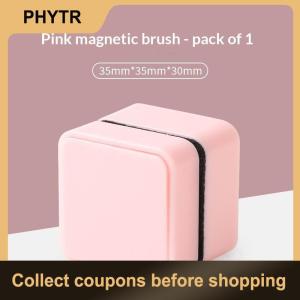 【PHYTR】 Mini Square Magnetic Brush Aquarium Glass Cleaner Scratch-Resistant Glass Cleaner Magnetic Brush For Small Aquarium Fish Tank