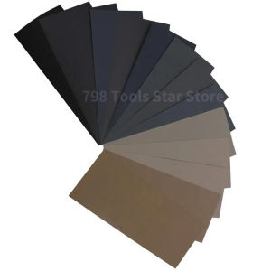20 PCS 9x3.6 Inch Sandpaper 60-10000 Grit Wet Dry Sanding Sheets Premium Silicon Carbide Sand Paper for Glass Wood Metal Ceramic