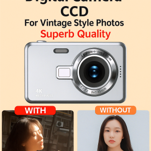 Retro CCD Digital Camera With Film Like Imaging Portable And Compact Perfect For Beginners